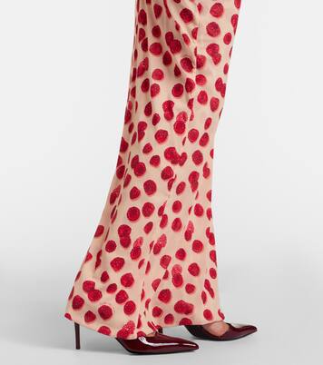 Vestido largo de malla estampado | Stella McCartney
