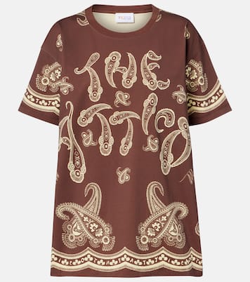 T-shirt oversize en coton à imprimé | The Attico