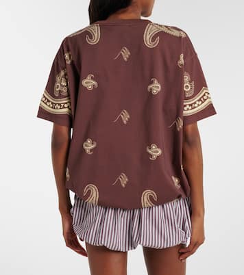 T-shirt oversize en coton à imprimé | The Attico