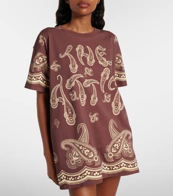 T-shirt oversize en coton à imprimé | The Attico