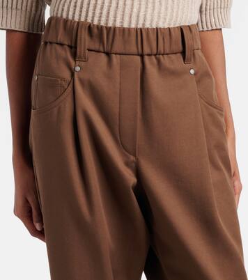 Gerade Hose Monili aus einem Baumwollgemisch | Brunello Cucinelli