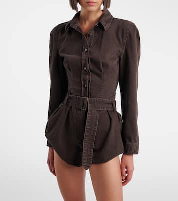 Peplum denim jacket | Magda Butrym