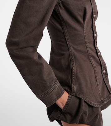 Peplum denim jacket | Magda Butrym