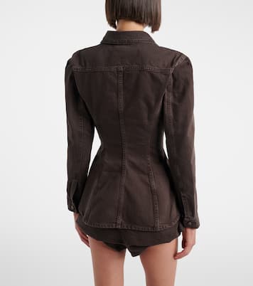 Peplum denim jacket | Magda Butrym