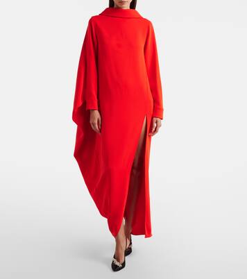 Robe longue en soie et laine  | Balenciaga