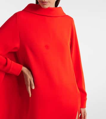 Robe longue en soie et laine  | Balenciaga