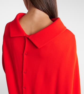 Robe longue en soie et laine  | Balenciaga