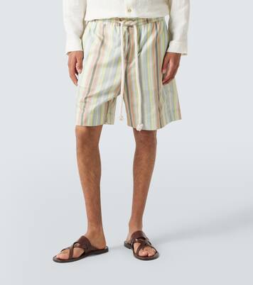 Bermuda-Shorts aus Hanf und Baumwolle | Commas