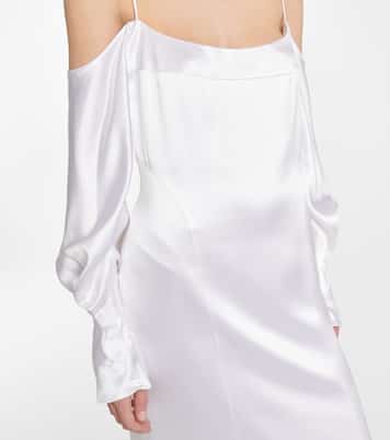 Bridal Robe Valencia aus Seidensatin | Galvan