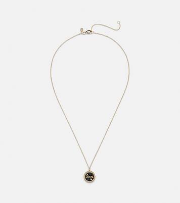 Love 14kt yellow gold charm necklace | Sydney Evan