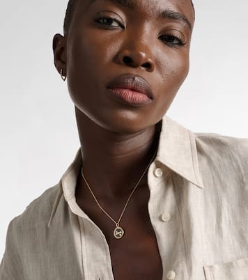 Love 14kt yellow gold charm necklace | Sydney Evan