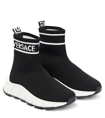 Logo sock sneakers | Versace Kids