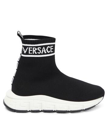 Logo sock sneakers | Versace Kids