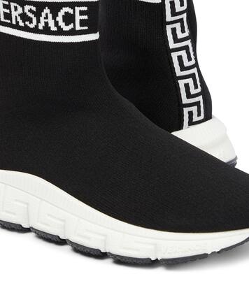 Logo sock sneakers | Versace Kids