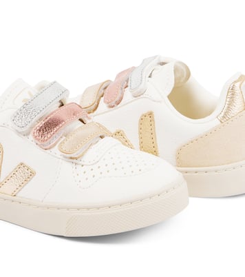 V-10 leather and suede sneakers | Veja Kids