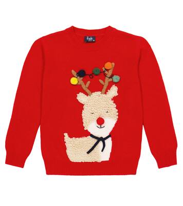 Embroidered virgin wool sweater | Il Gufo