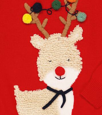 Embroidered virgin wool sweater | Il Gufo