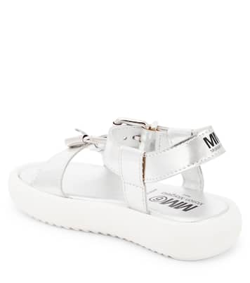 Leather metallic sandals | MM6 Maison Margiela Kids