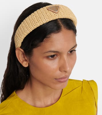 Fascia per capelli con logo | Prada