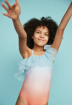 Nilla ruffle-trimmed swimsuit | Molo