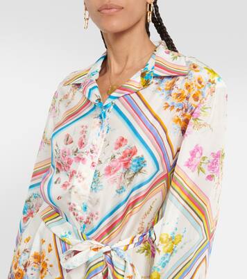 Halcyon floral silk midi dress | Zimmermann