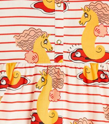 Printed cotton dress | Mini Rodini