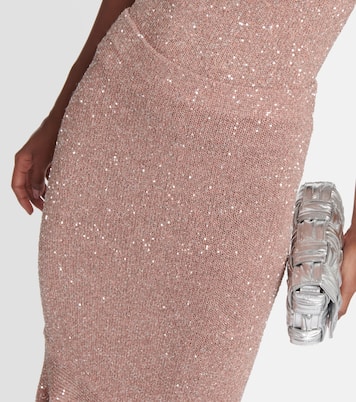 Falda larga Kasou de punto metalizado | Altuzarra