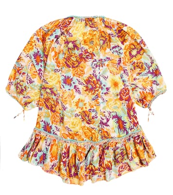 Poncho Bobo à fleurs | Poupette St Barth Kids