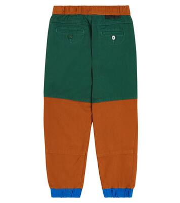 Colorblocked cotton jersey sweatpants | Stella McCartney Kids