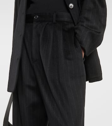 Rufos pinstripe cashmere wide-leg pants | The Row