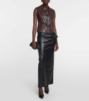 Atyri coated midi skirt | Aya Muse