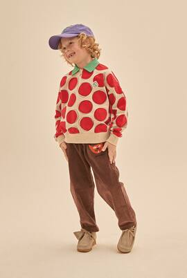 Red Dot cotton polo shirt | Jellymallow