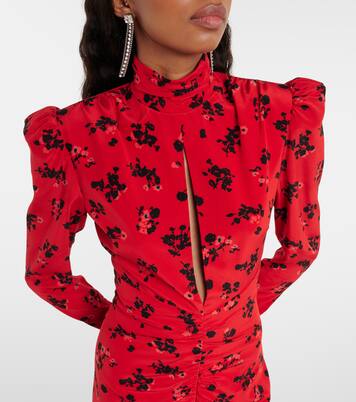 Floral silk minidress  | Alessandra Rich