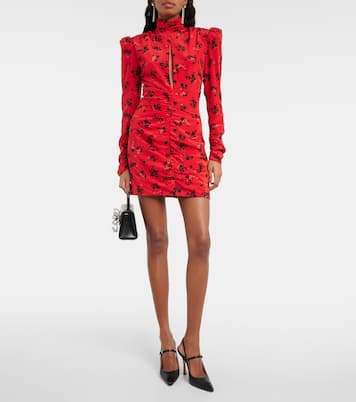 Floral silk minidress  | Alessandra Rich