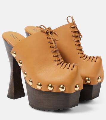 Plateau 90 leather pumps | Etro