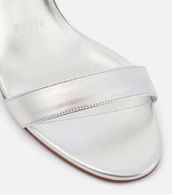 Choca Girl 70 metallic leather sandals | Christian Louboutin