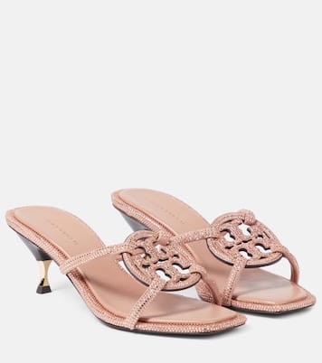 Geo Bombe Miller suede sandals | Tory Burch
