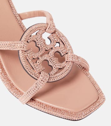 Geo Bombe Miller suede sandals | Tory Burch