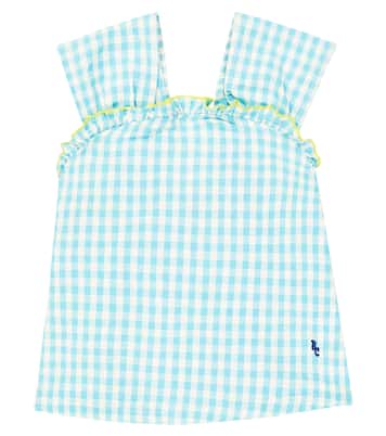 Gingham cotton and linen top | Bobo Choses