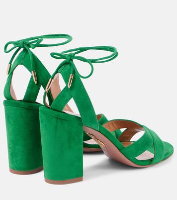 Sandalen Very Ari 85 aus Veloursleder | Aquazzura