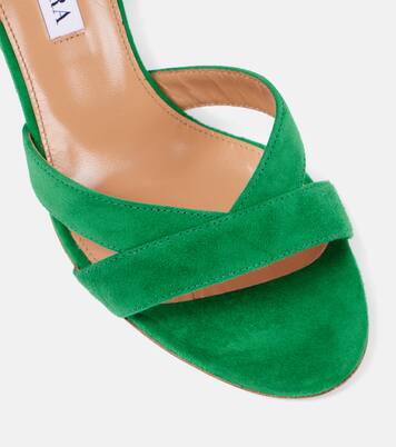 Sandalen Very Ari 85 aus Veloursleder | Aquazzura