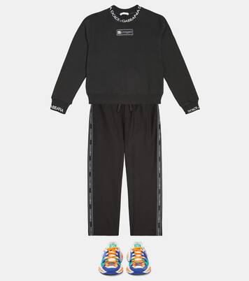 Logo wool track pants | Dolce&Gabbana Kids