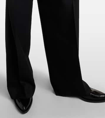 Weite High-Rise-Hose aus Wolle | Ami Paris