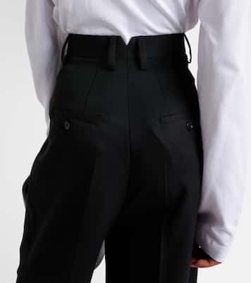 Weite High-Rise-Hose aus Wolle | Ami Paris