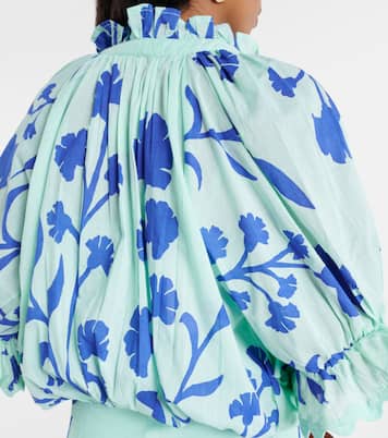 Robe chemise en coton à fleurs | Juliet Dunn