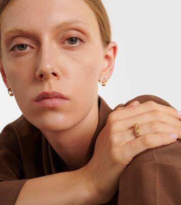 Fused Serpens Medium 18kt gold ring with diamonds | Spinelli Kilcollin