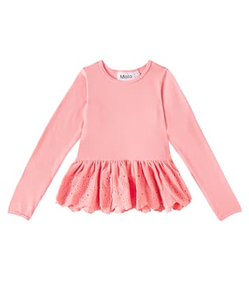 Riana peplum cotton-blend top | Molo