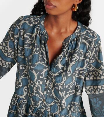 Miniabito Talia in cotone e seta con stampa | Velvet