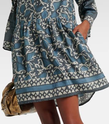 Miniabito Talia in cotone e seta con stampa | Velvet