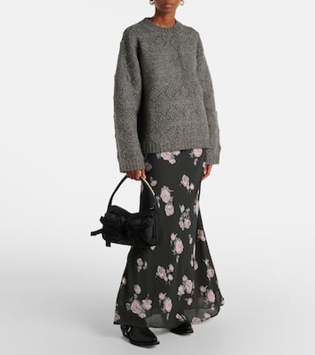 Bedruckter Maxirock aus Crêpe | Ganni